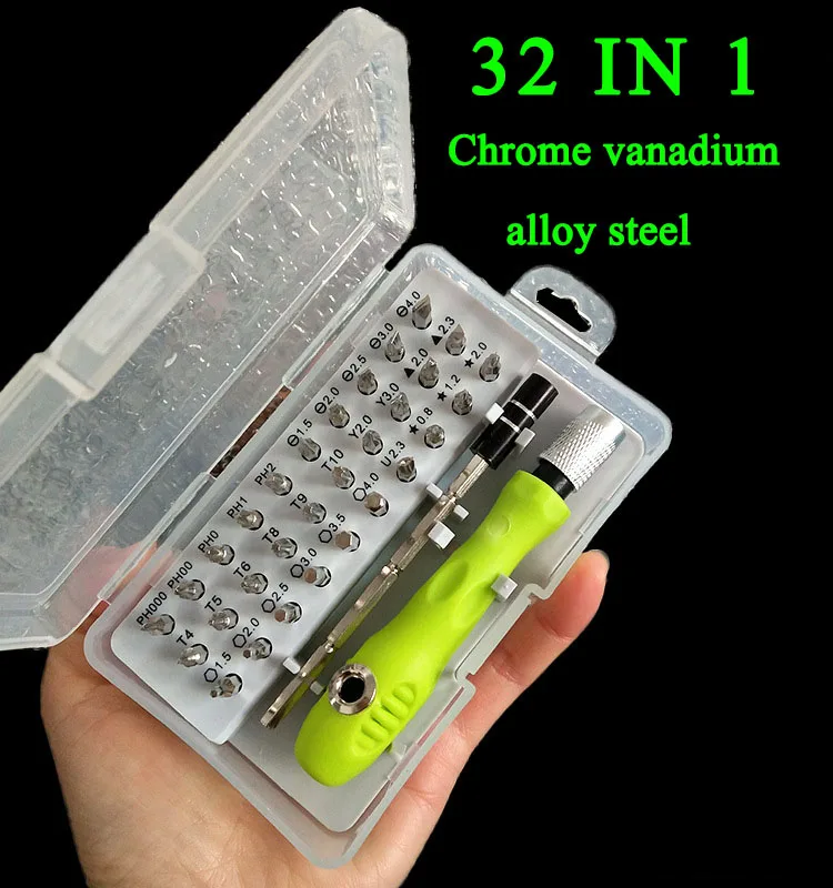 31 In 1 Screwdriver Set Precision Mini Magnetic Screwdriver Bits Kit Phone Mobile IPad Camera Maintenance Tool Repair