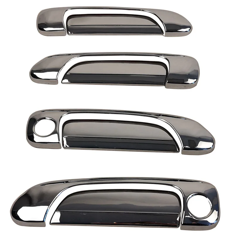 Car exterior door electroplating door handle electroplating handle decorative stickers for Honda Fit city 2003 2004 2005