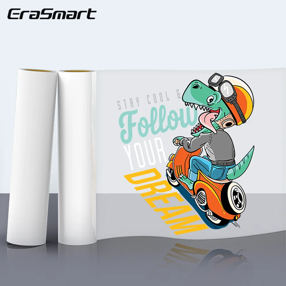 

Erasmart 33cm Roll DTF Pet Film Heat press transfer Film For DTF Printer 100m