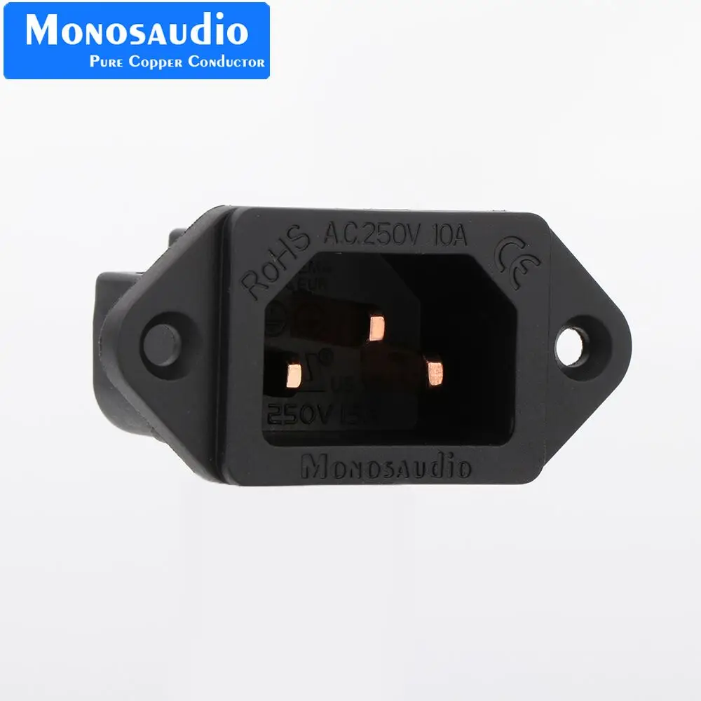 Monosaudio IB70 IEC-Steckdoseneinlass aus reinem Kupfer, AC-IEC-Einlass, vergoldete, lötfreie Steckdose, HiFi-Audio-Stromversorgung, IEC-Buchse – Detail 12