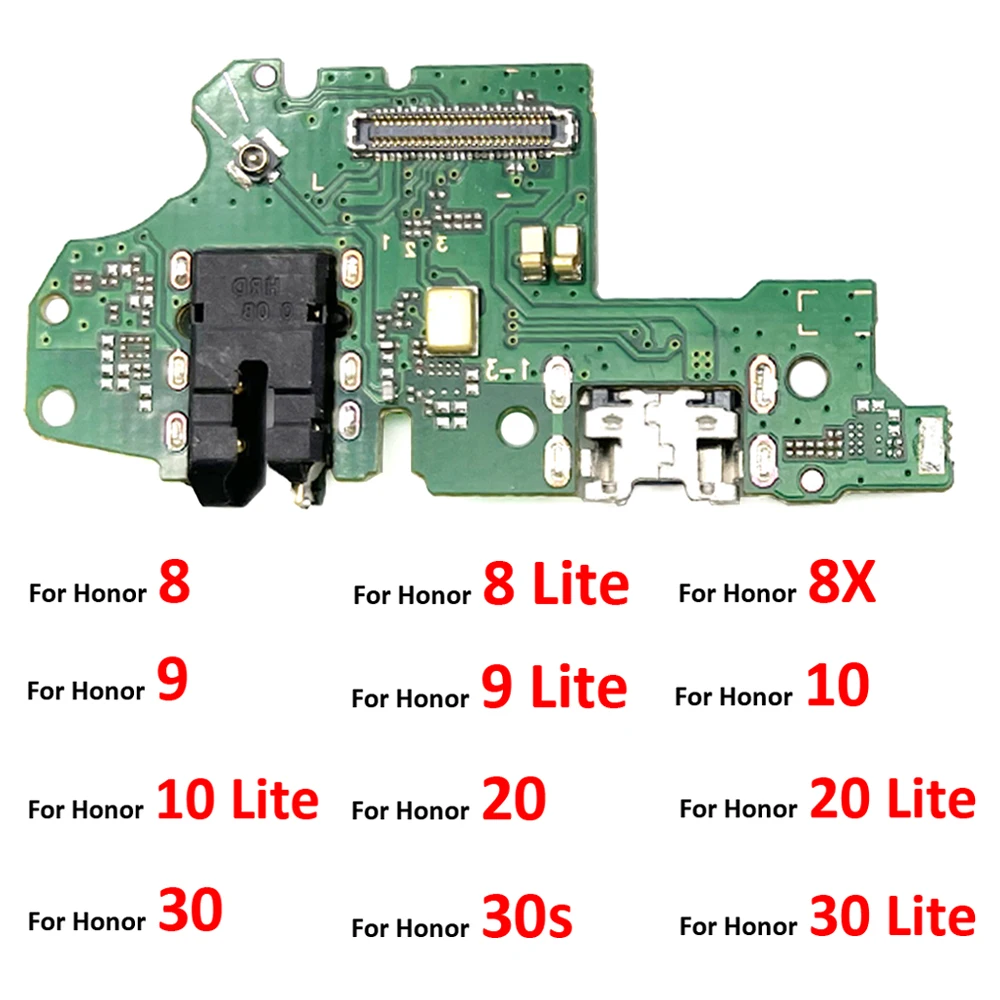 

USB-разъем для зарядки, Шлейф для док-станции, гибкий кабель для Huawei Honor 20, 5A, 5X, 10, 9X, 8X, 8, 9, 30 lite, 9S, 30s