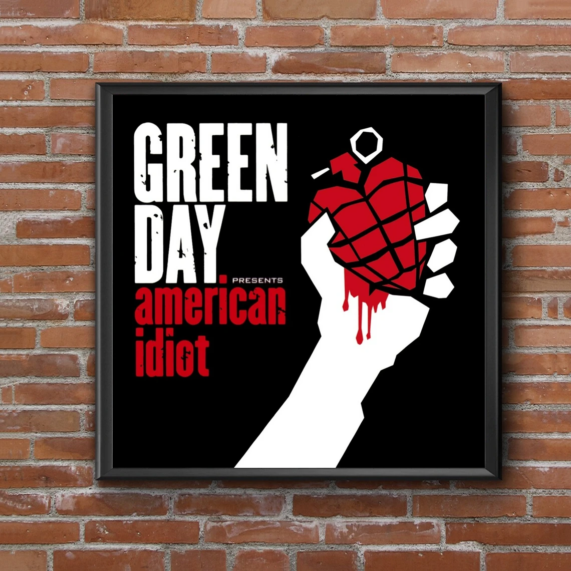 Green Day American Idiot Music Album Cover Poster Music Singer Star Canvas Poster Wall Painting Home Decoration ( No Frame )