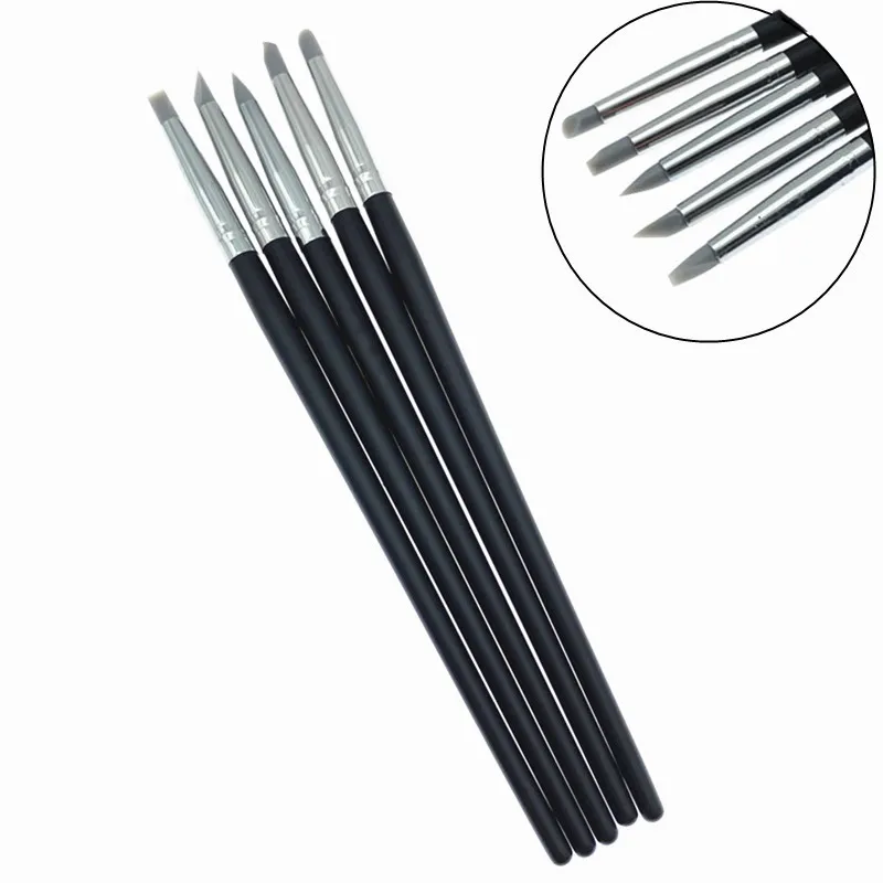 

5Pcs Dental Resin Brush Pens Dental Shaping For Adhesive Composite Cement Porcelain Teeth Tools Oral Hygiene