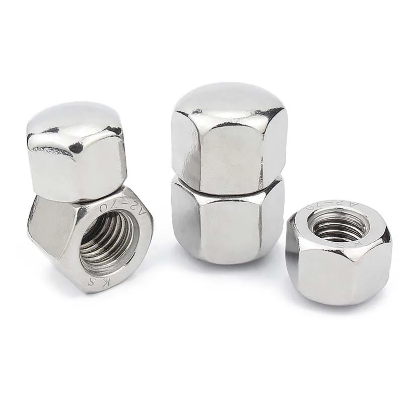 1/10pcs 304 A2-70 Stainless Steel Hex Hexagon Short Low Thin Cap Acorn Nut M3 M4 M5 M6 M8 M10 M12 M14 M16 Cover Blind Nut DIN917