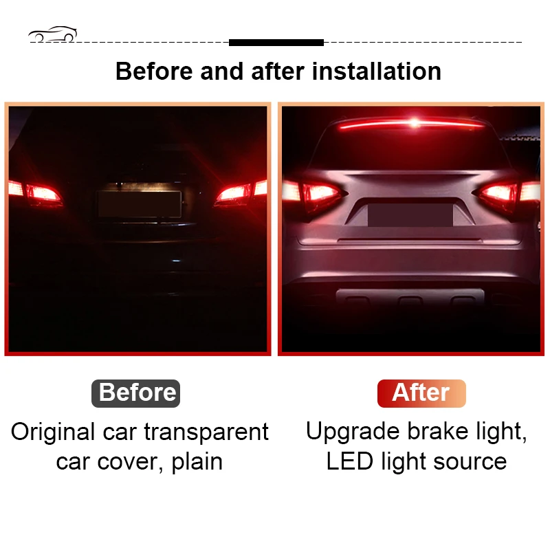 Car High Rear Running Light Brake Flexible LED Strips For Audi A3 8L 8P A4 B6 B7 B8 A6 C5 C6 4F RS3 Q3 Q7 TT