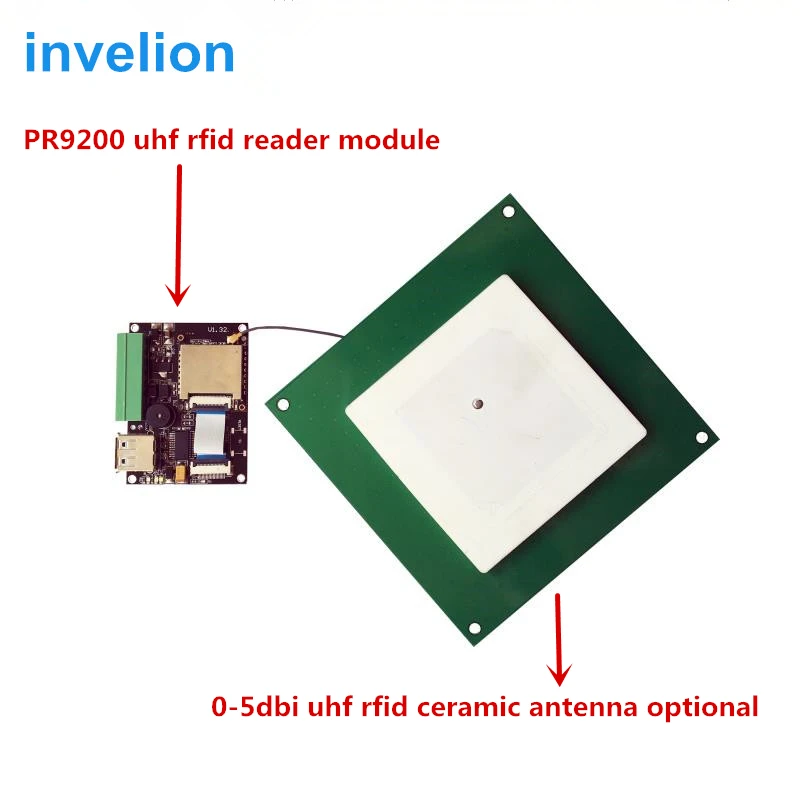 5V input rs232 Wiegand usb interface epc gen2 long range module rfid reader uhf support 0-12dbi high gain rfid antenna connect