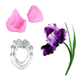 Tulip Petal Veiner Silicone Molds Fondant Mould Cake Decorating Tools Chocolate Gumpaste,Sugarcraft Clay Water Paper Forms CS254