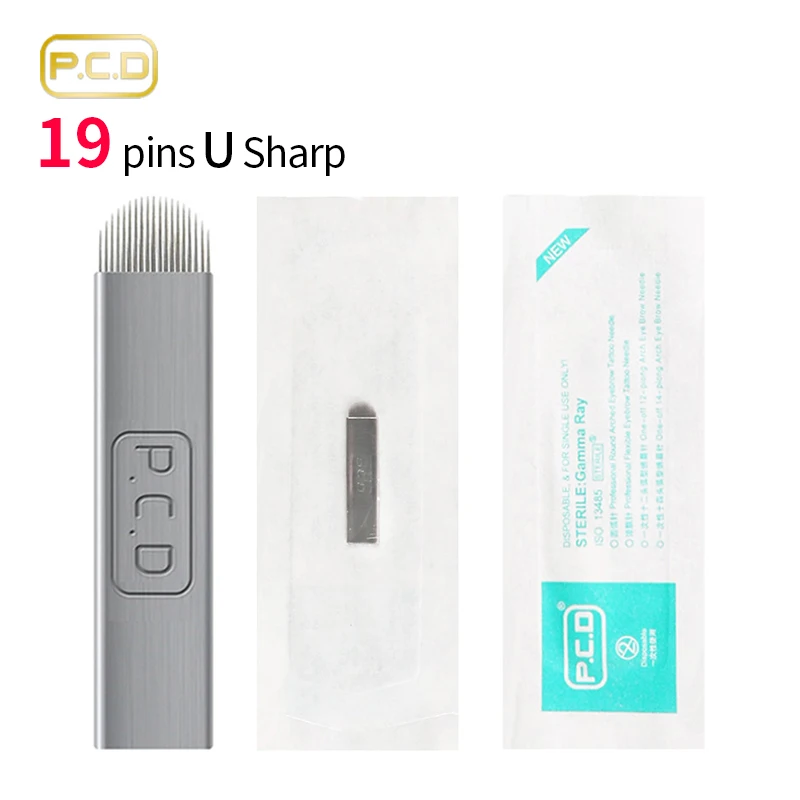 PCD 19 U Needles Circular Arc Needle Blade Manual Tattoo Pen's Needle Blade Microblading Needle Blade