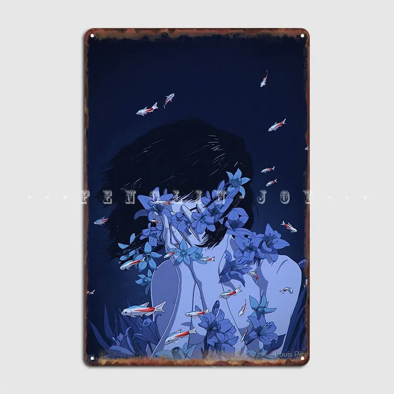 

Perfect Blue Poster Metal Plaque Cinema Garage Wall Decor Cave Pub Printing Tin Sign Poster