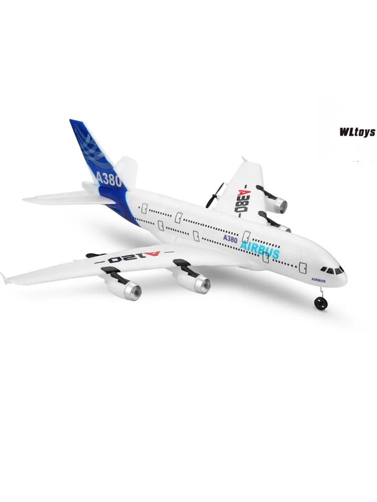 Top WLtoys Airbus A380 Airplane Toys 2.4G 3Ch RC Airplane Fixed Wing Outdoor Flying Toys Drone A120-A380 RC Plane Toys For Adult