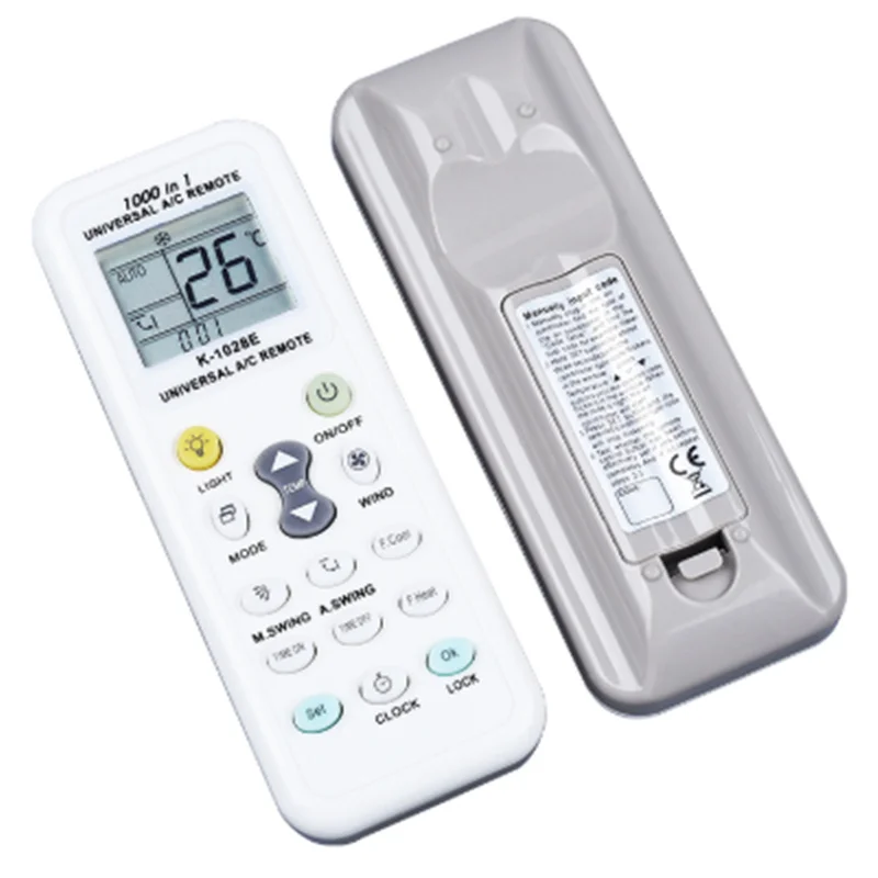 New 1000 In 1 Universal A/C Remote LCD Control Fit For Air Conditioner Low Power Consumption K-1028E Remote Controller