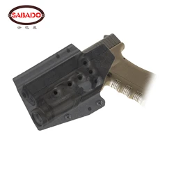 Chiến Thuật Nhanh Chóng Kéo OWB Bao Da Dùng Cho Súng Glock HK SW MP Với TLR1 X400 X300 XC1 Đèn Pin Săn Bắn Bóng Sơn Phụ Kiện KYDEX