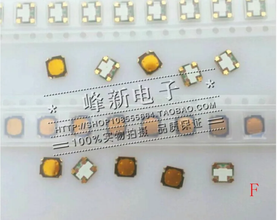 10Pcs Japanese thin push type tact switch micro-movement film sheet button switch patch four/4-pin gold foot