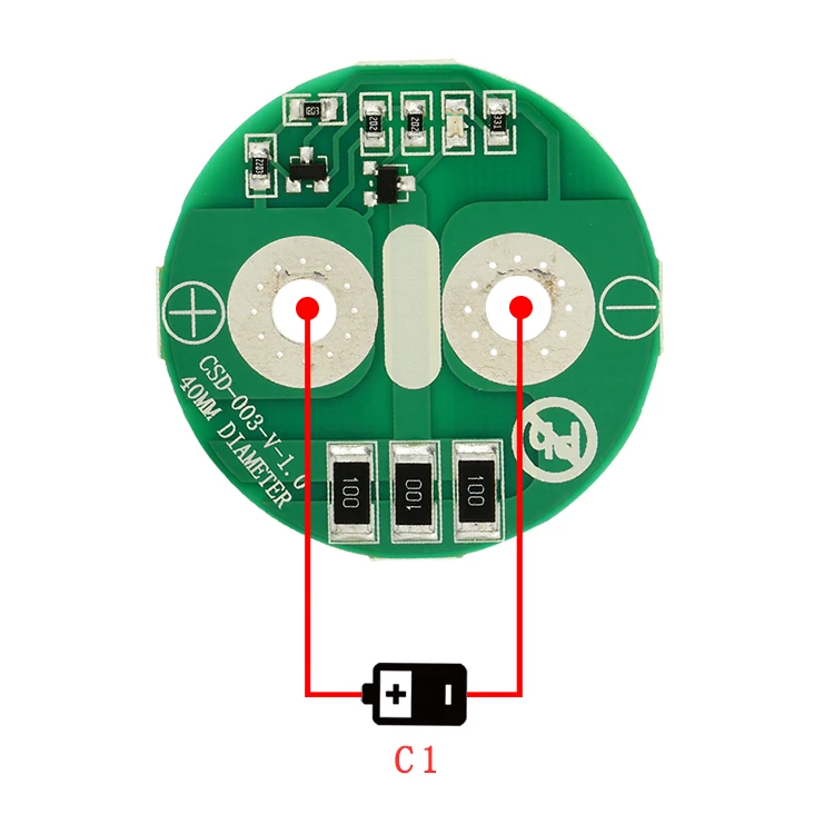 Placa de proteção do capacitor 2.5v 1400f, placa de proteção do capacitor super