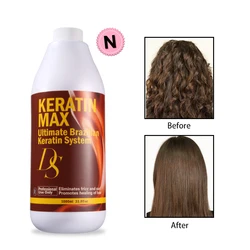 Keratin Hair 1000ml Professional Brazilian Keratin Hair Treatment Straightening 5% Eliminate Frizz &Make Shiny