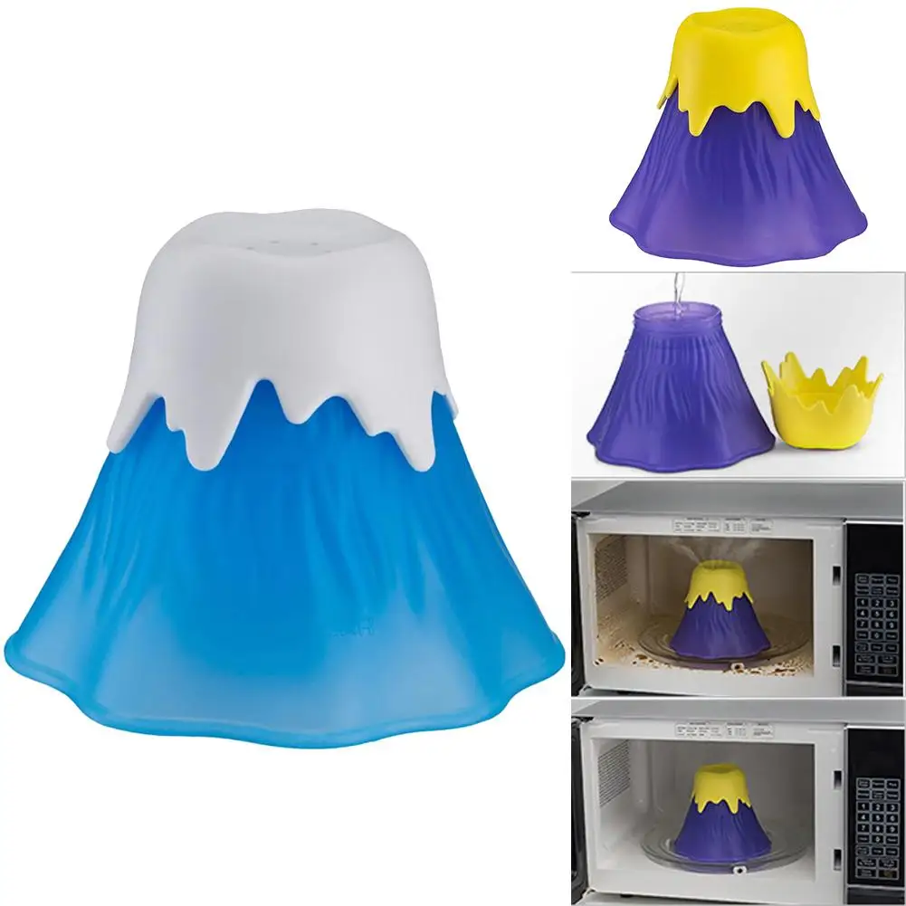 Hot Sales Microwave Cleaner Angry Volcano Erupting Water Vapor Microwave Oven Cleaner Refrigerator Cleaning Tool Kitchen Gadget