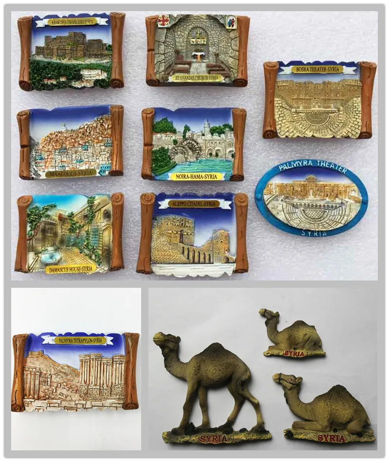 

Asia Syria Tourist Souvenir Fridge Magnets Decoration Articles Handicraft Magnetic Refrigerator Collection Gifts