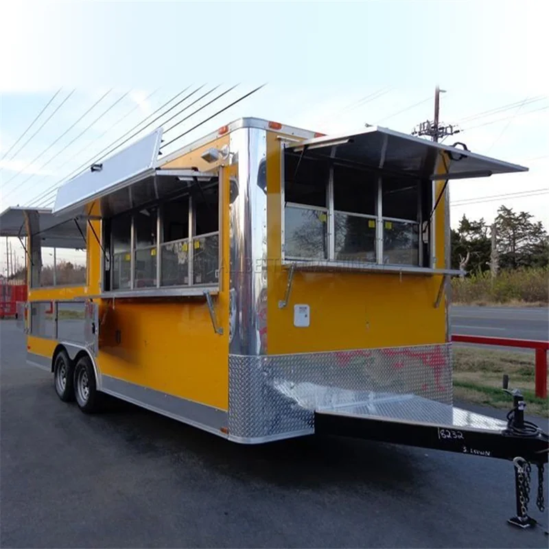 Allbetter Concession Catering Cart Waffle House Fry Chicken Humbugers Taco Food Truck Street Bbq Smoker Mobile Food Trailer