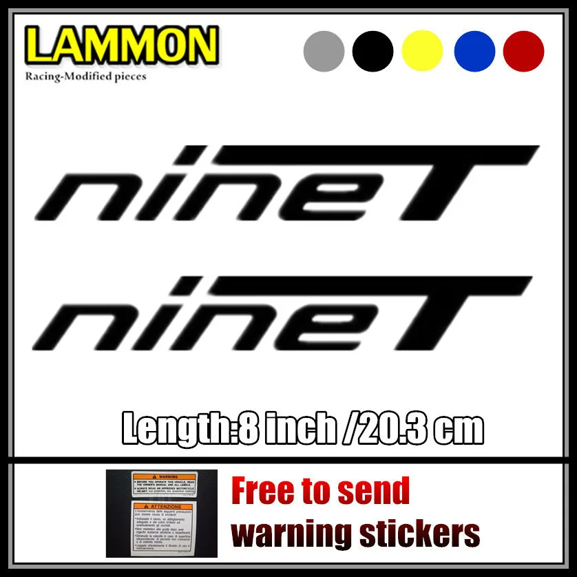 motorcycle bike Fuel tank Wheels Fairing notebook Luggage helmet MOTO Sticker decals For BMW R nine T