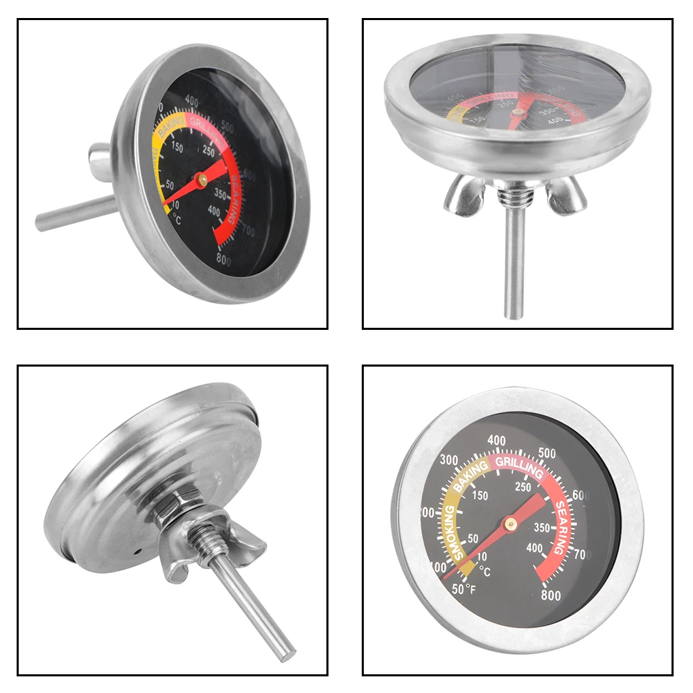 Instant Read BBQ Smoker Grill Thermometer for Kitchen Home Baking Oven Thermometer 0-400℃ Household  Cooking Temp Gauge