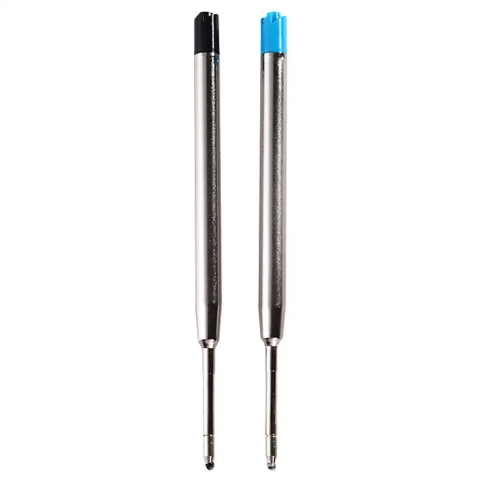 5 pcs Metal Ballpoint Pen Refills Blue Black Ink Medium Roller Ball Pens Refill for Parker School Office Stationery Supplies