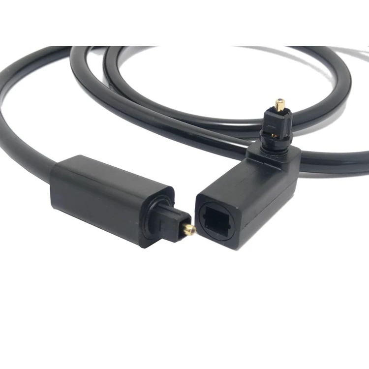 90 grad M/F Digital Optical Audio Kabel Adapter Männlich zu Weiblich Rechten Winkel 360 Dreht für Toslink Optische kabel TV Ada