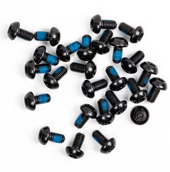 12pcs Hex Scoket Stainless Steel T25 Cycle Bicycle Brake Disc Bolts Screw Mountain Bike Brake Rotor Mtb Cycling M5X9 Screws