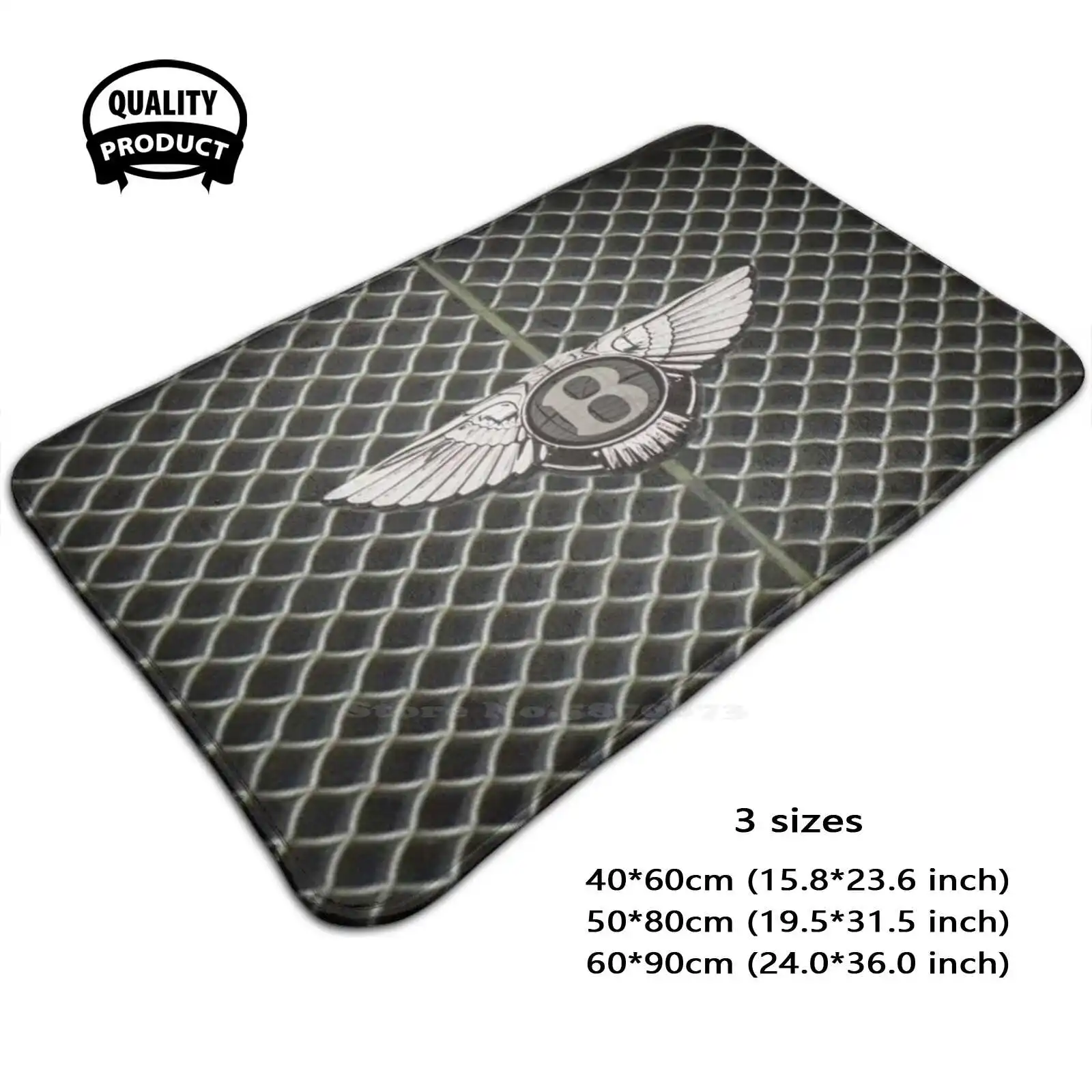 

Logo Grill Face Mask Soft Cushion Home Carpet Door Mat Car Rug Luxury Sports Car Racing British Motorsport V8 Beauty Uk