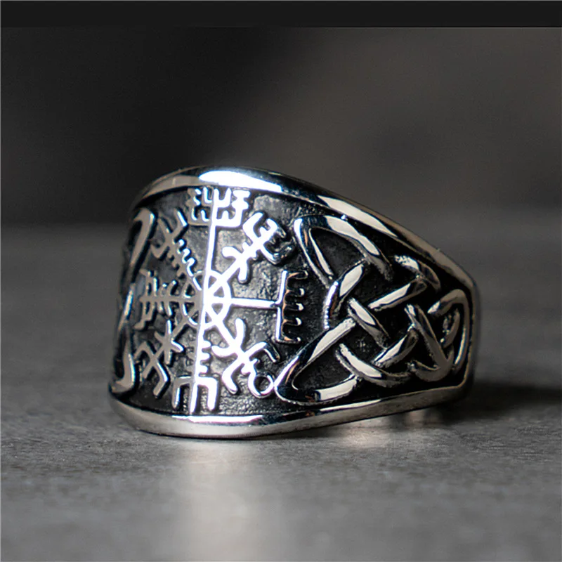 Vintage Nordic Viking Men's Ring Domineering Hip Hop Personality Ring