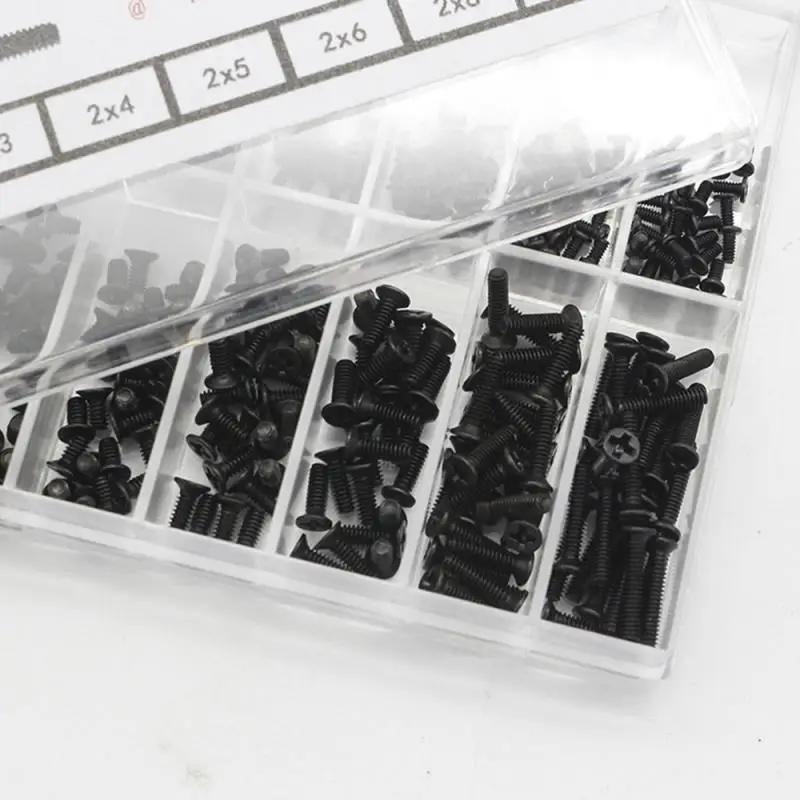 500pcs Mini Screw DIY Kit 18 Types Stainless Steel Micro Sunglass Watch Phone Tablet Screw Nut Repair Tool Set Fastener Set Hot