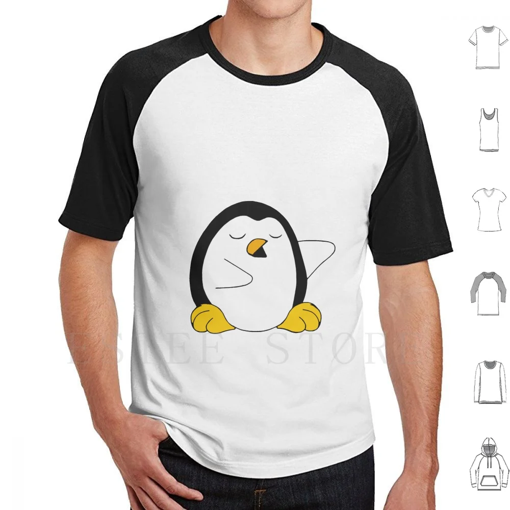 Preachy Penguin T Shirt Cotton Men DIY Print Penguin Antarctica Bird Snowbird Happyfeet Funnnyteeshirts Funshirts Cartoonshirts