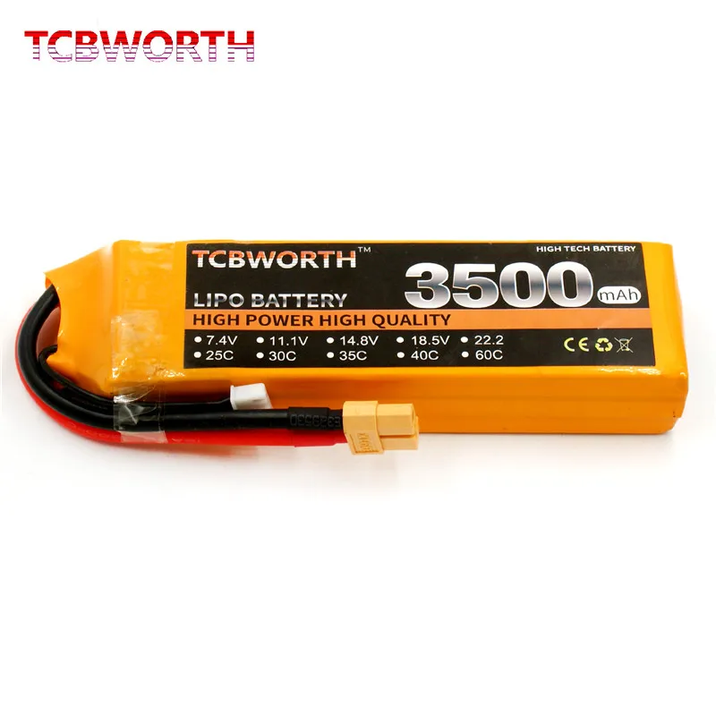 RC LiPo Battery 7.4V 3500mAh 25C 2S For RC Airplane Helicopter Drone Batteries LiPo 7.4V Rechargeable AKKU Free Shipping