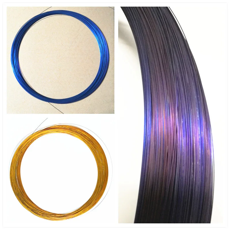 Nickel Titanium Alloy memory Steel Wire Super Elastic 0.6mm Purple Blue Yellow Memory Shrimp Fishing Balance Color Magic Wire