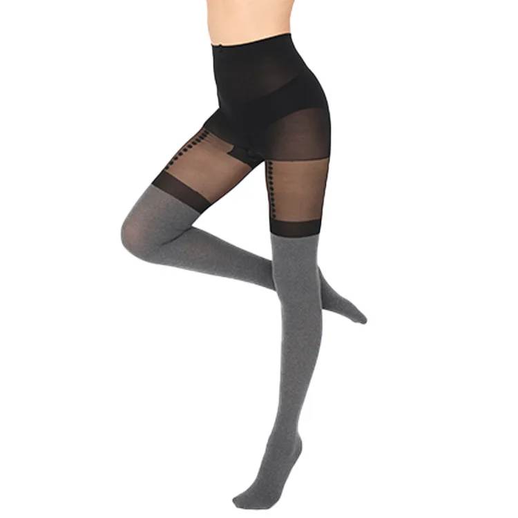 KASURE Women sexy Tight Pantyhose Spring Summer Shinny Women Nightclubs Sexy Black Tinted Sheer False High Stocking Pantyhose