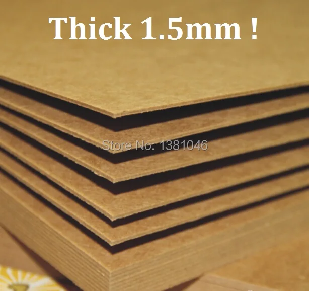 10 Sheets A4 Size Thickness 1.5mm Kraft Chipboard Cardstock Cardboard For Paper Craft Book Binding Cardmaking