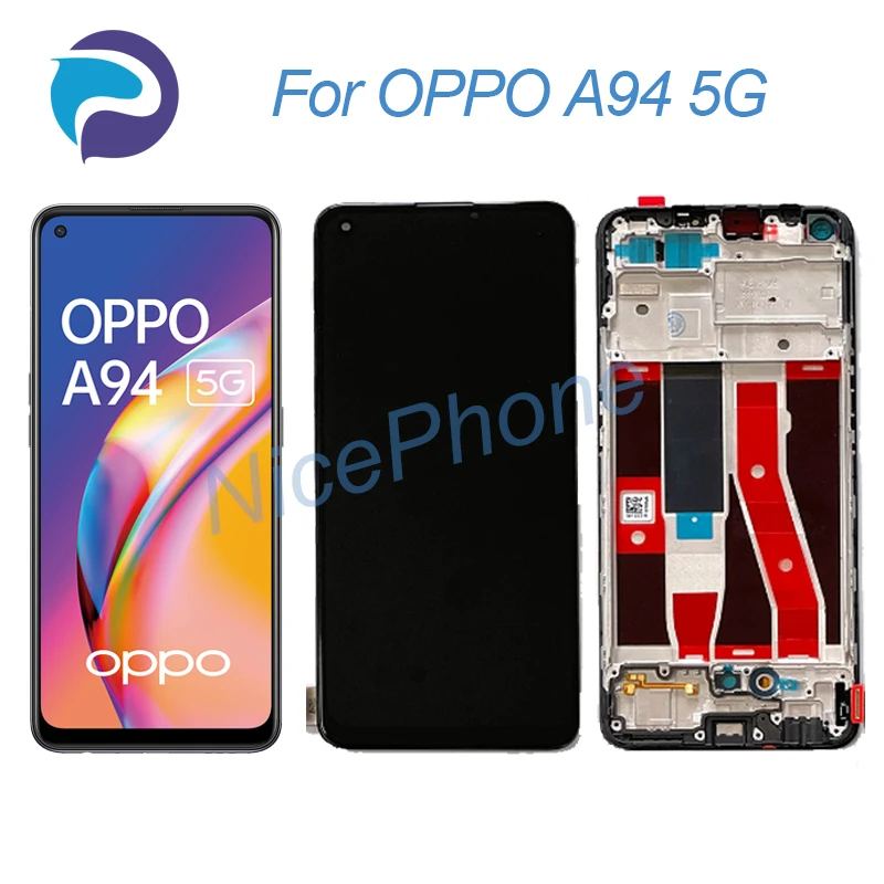 

Для OPPO A94 5G ЖК-экран + сенсорный дигитайзер дисплей 2400*1080 CPH2211 A94 5G ЖК-экран дисплей