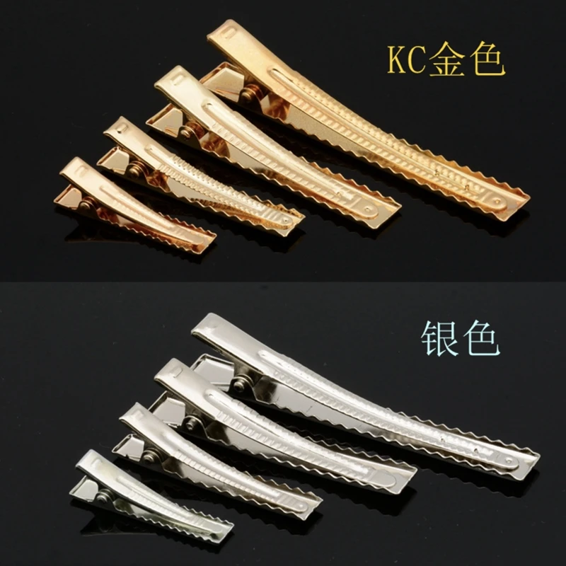 20pcs Metal Alligator Hair Clips Base Hairclip Setting Accessories For Hand Making Jewelry Korean Hairpins Decorations Supplies