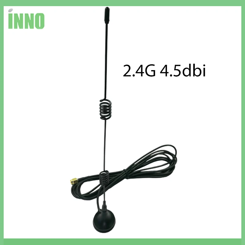 EOTH 1 2 4pcs 2.4g antenna 4.5dbi sma male wlan wifi 2.4ghz antene ipex 1 SMA female pigtail Extension Cable iot module antena