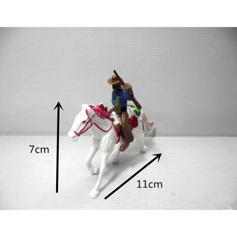 1:100 Western Cowboy Model Layout HO Scale People Figure Models Sand Table Toys