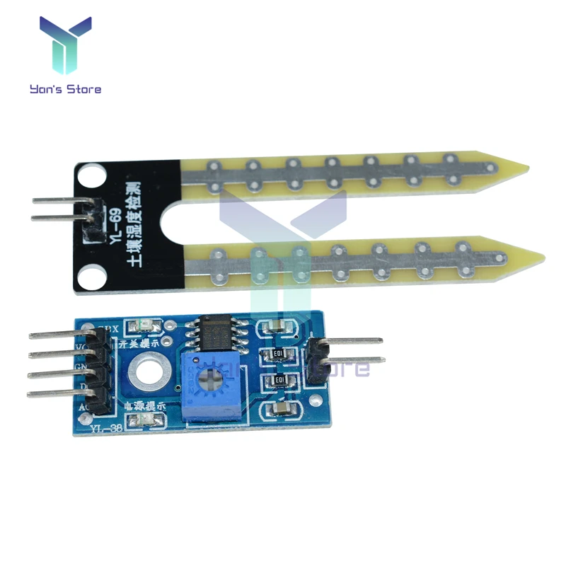 Soil Hygrometer Humidity Detection Module Test Ground Moisture Water Sensor Board DIY Kit for Arduino with Detector Dupont Cable