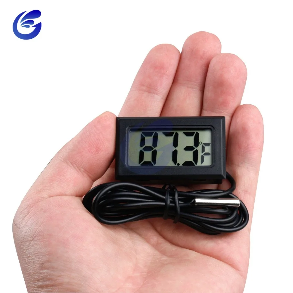 Digital LCD Thermometer Precision Electronic Termometers With Probe 1M Wire Measuring Temperature -50~ 110 Degree For Aquarium