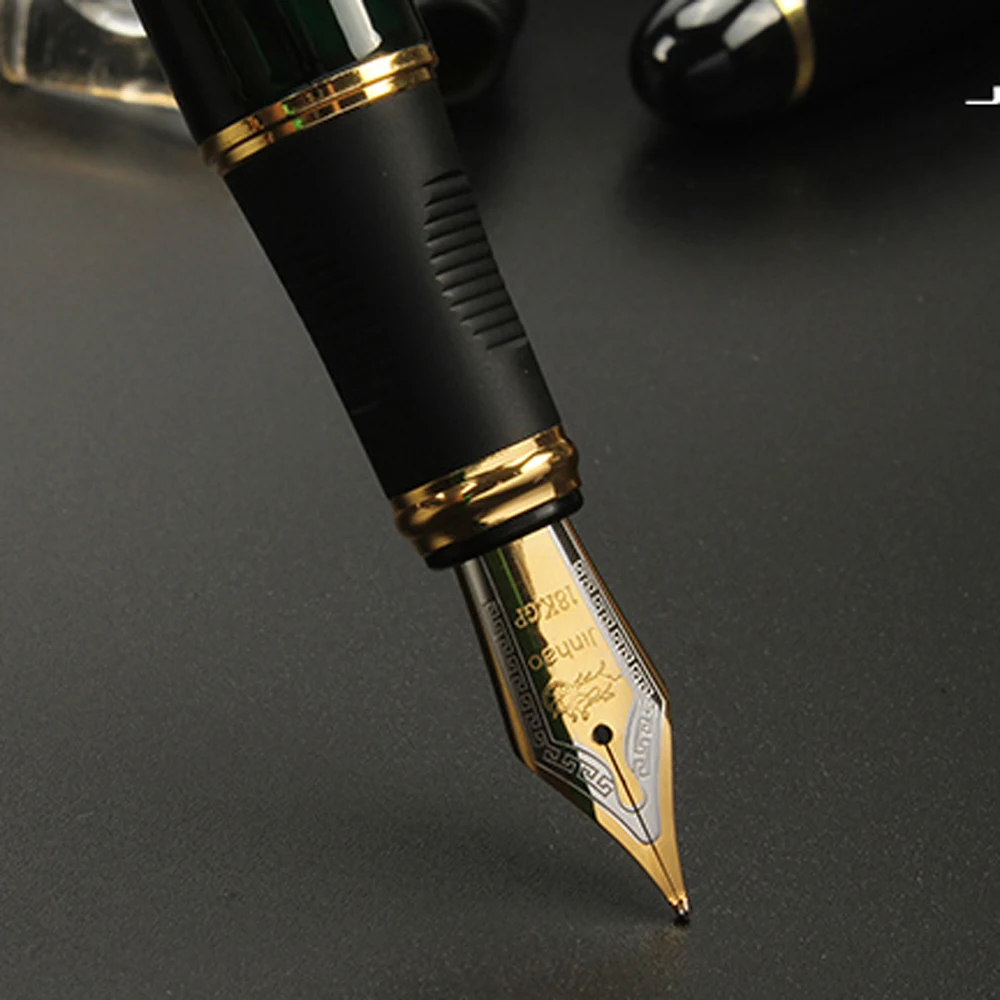 High Quality JINHAO X450 GOLDEN METAL Fountain Pen Milky white Stationery Office School Supplies