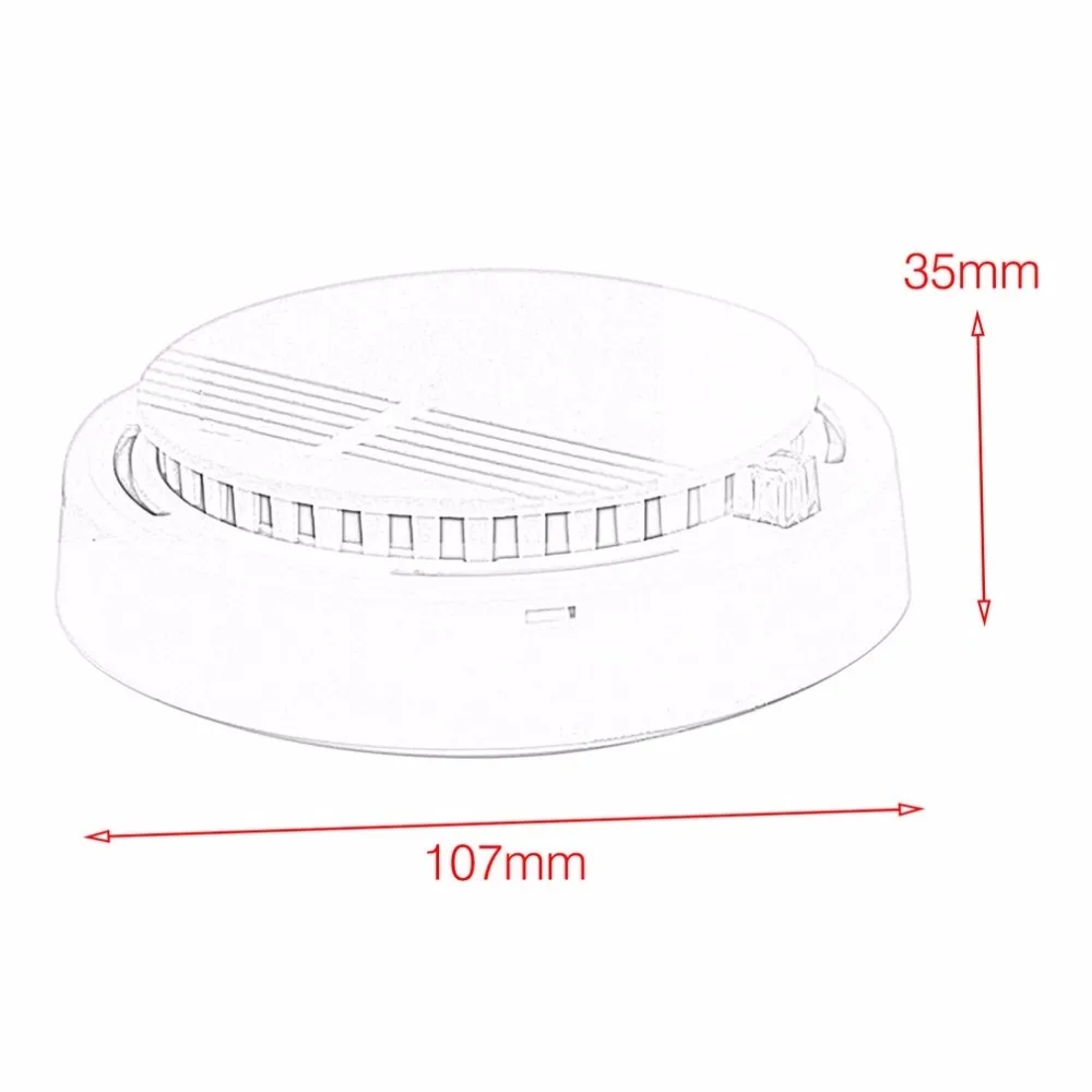 2 قطعة كاشف مستشعر الدخان عالي الحساسية الكهروضوئية نظام أمن الوطن اللاسلكي اللاسلكي جهاز اختبار الدخان معدات إنذار الحريق