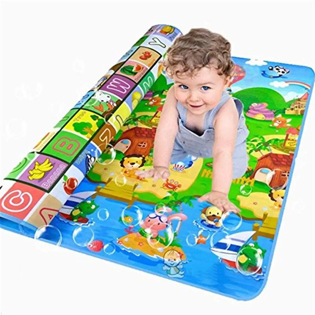 Toddler Kid Toy Baby Play Mats Infant Crawling Mats Lovely Letter Alphabet Animal Fruit Play Game Carpet Preschool Education Toy