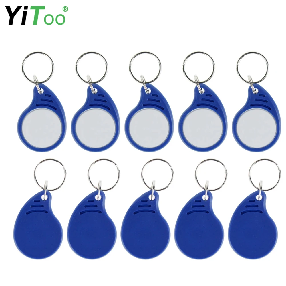 YiToo RFID IC Key Fobs ISO14443A MF Classic 1K Token Tag 13.56MHz Keychains NFC Key Tags for Smart Access Control, Wholesale