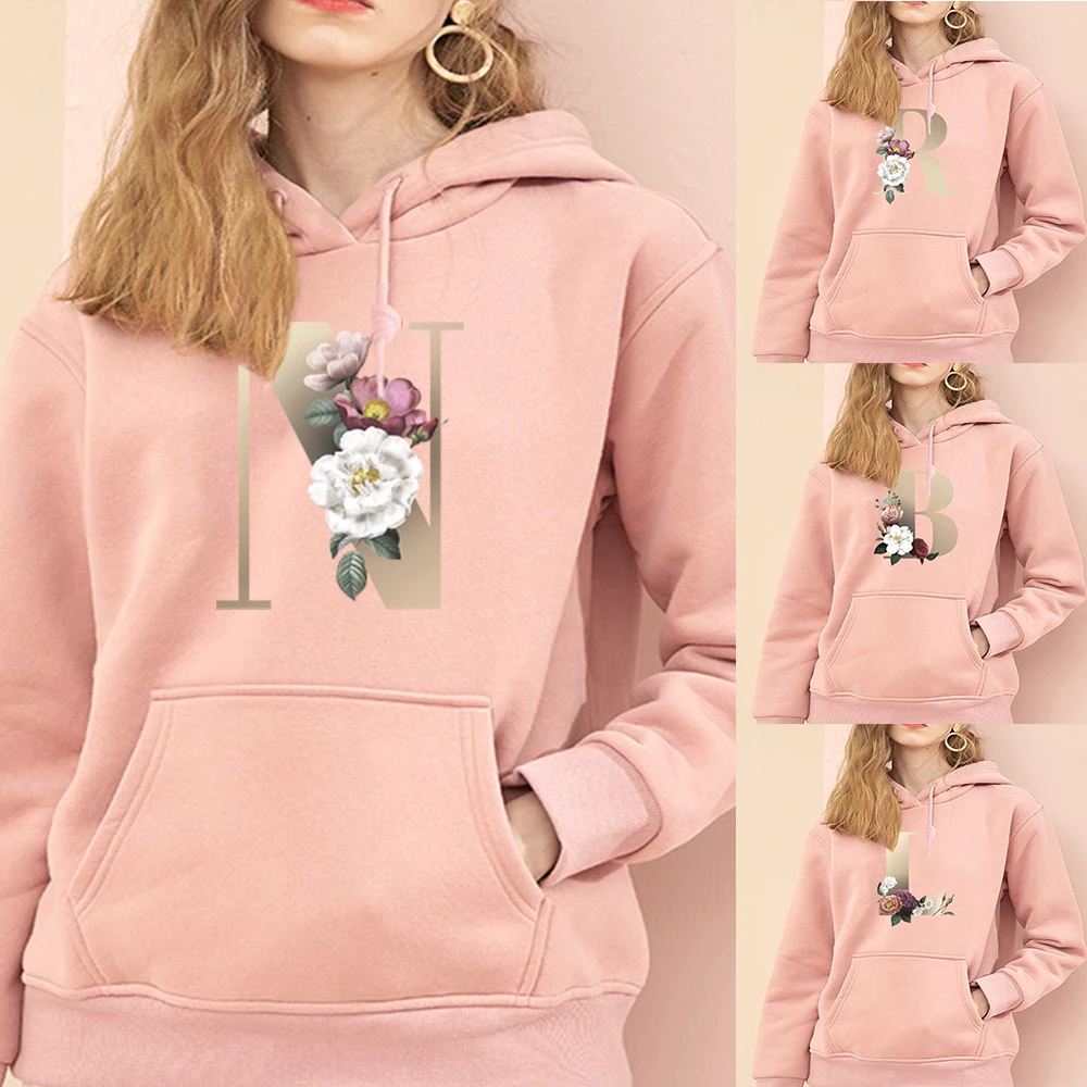 Bluzy z kapturem damskie swetry z serii list dres w stylu Harajuku 2021 bluza z kapturem Streetwear Casual modne ciuchy