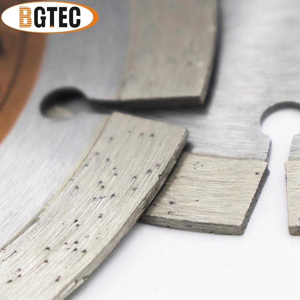 BGTEC 2 pezzi lame diamantate da 5 ''diamantate disco da taglio da 125mm per piastrelle in ceramica di pietra di materiale duro