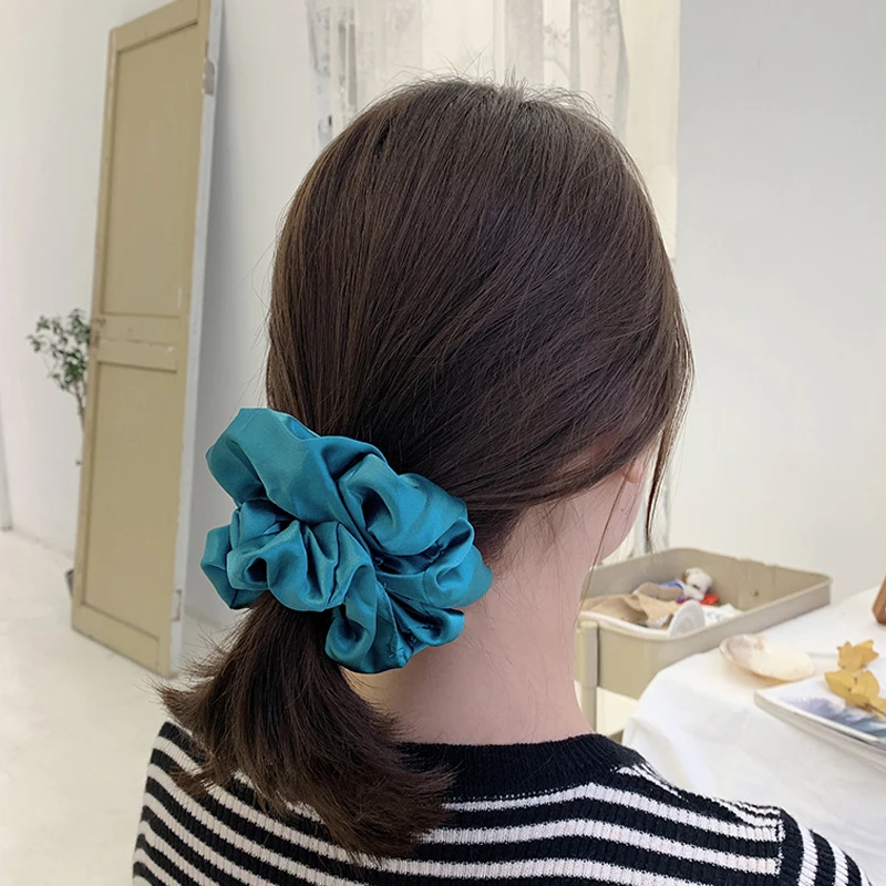 Scrunchie Multicolor Large Intestine Hair Ties Rope Ponytail Holder Great Qualtiy For Women