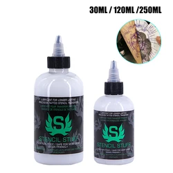 Estêncil de tatuagem profissional, gel mágico, copiadora térmica, transferência de tatuagem, solução de material, creme, tinta, 30 ml, 120 ml, 250ml