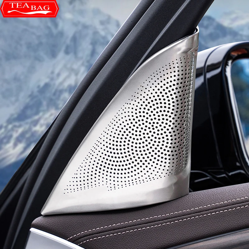 

Car Styling Door Stereo Audio Speaker Frame Cover Trim For BMW 5 Series G30 2018-2020 Loudspeaker Decoration Accessories